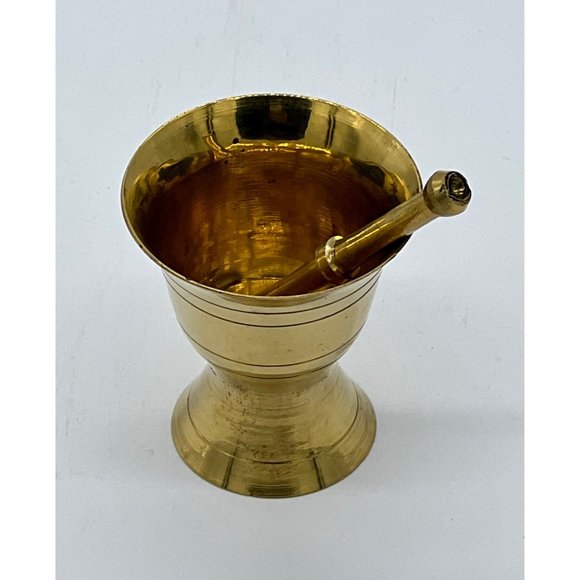 Unknown Other - Adorable Little Brass Mortar and Pestle for Dollhouse made in India